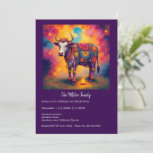 Carte Vaches colorées du Diwali dans des déguisements fe (Debout devant)