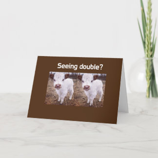 CARTE VACHES COMÉDIENNES DISENT "JOYEUX ANNIVERSAIRE"