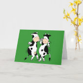 Carte Vaches dansantes (mooviestars) (Fleur jaune)