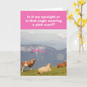 Carte Vaches et parapente (Fleur jaune)