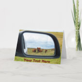 Carte Vaches personnalisables dans le miroir (Devant)