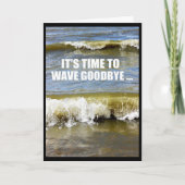 Carte Vague Adieu À Vos Vacances D'Été (Devant)