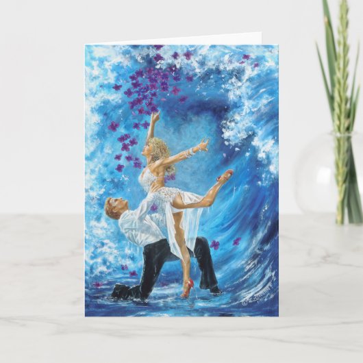 Carte Vague bleue (Devant)