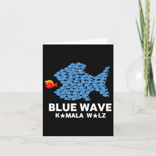 Carte Vague Bleue 2024 Drôle Gros Poisson Mange Petit Po