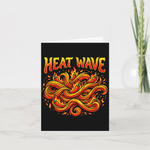 Carte Vague de chaleur chili épicé flamme flux graphique