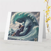 Carte Vague de sympathie (Fleur jaune)