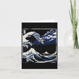 Carte Vague japonaise de Kanagawa Ukiyo-e Art Hommes W