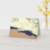 Carte vague sablonneuse (Fleur jaune)
