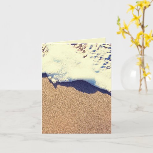 Carte vague sablonneuse (Fleur jaune)