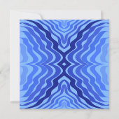 Carte Vagues bleues réfléchissantes Moderne Design abstr (Devant)