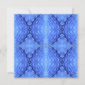 Carte Vagues bleues réfléchissantes Moderne Design abstr (Devant)