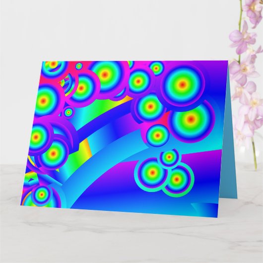 Carte vagues de l'océan Abstrait (Orchidée)