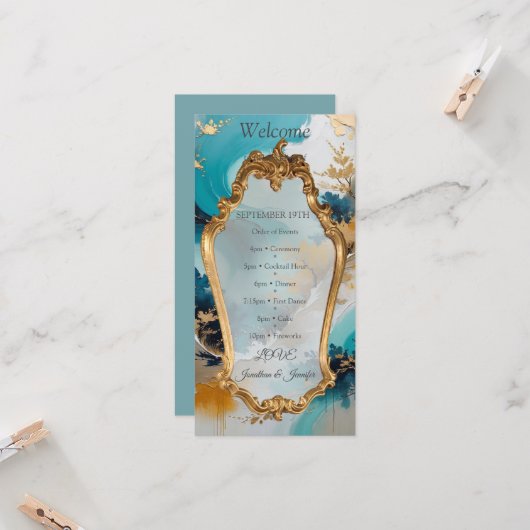 Carte Vagues et paysages artistiques orientaux d'Asie (Devant/Arrière en situation)