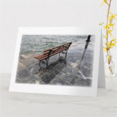 Carte Vagues sur le rivage (Fleur jaune)