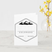 Carte Vail Colorado Snowboard T (Fleur jaune)