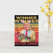 Carte Vainqueur du dîner de Pâques du président Trump (Fleur jaune)
