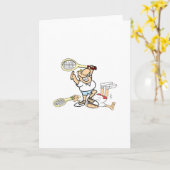 Carte Vainqueur du tennis (Fleur jaune)