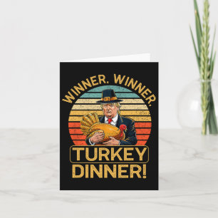 Carte Vainqueur Turquie Dîner Humour Drôle Trump que Tru