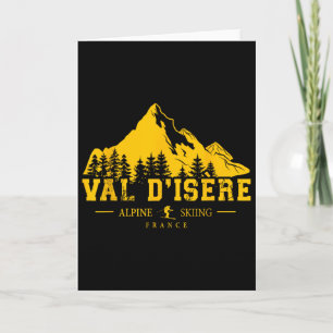 Carte Val D'isère France Station de ski alpin Ski frança