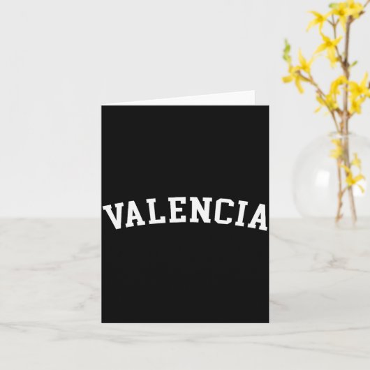 Carte Valencia (Fleur jaune)