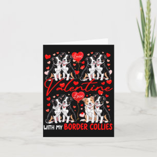 Carte Valentin Avec Mes Costumes De Couple De Border Col