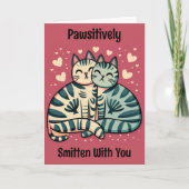Carte Valentin Chat Mignon (Devant)