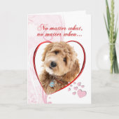 Carte Valentin de chien doodle (Devant)