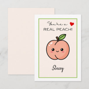 Carte Valentin de classe "Vous êtes une vraie pêche"