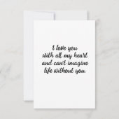 Carte Valentin Dragon Mignon (Dos)