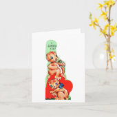 Carte Valentin Gopher Vintage (Fleur jaune)