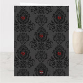 Carte Valentin gothique romantique (Dos)