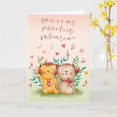 Carte Valentin parfait (Fleur jaune)