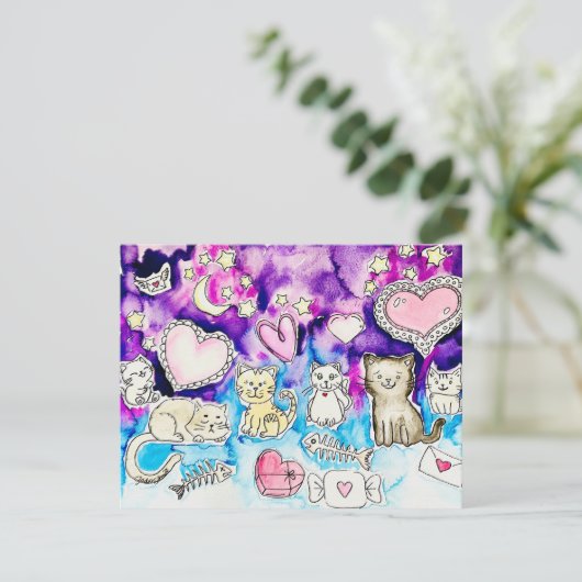 Carte Valentine (Debout devant)