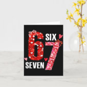 Carte Valentine 67 Six Seven Rose Hearts Bow Valentine’s (Fleur jaune)