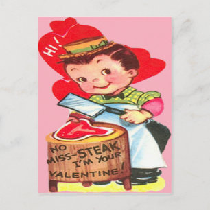 Carte Valentine Boucher Retro vintage