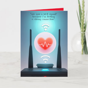 Carte Valentine Card Funny Geek