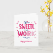 Carte Valentine Card – “How Sweet It Is Working With (Fleur jaune)