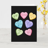 Carte Valentine Cardiology Nurse Conversation Hearts Can (Fleur jaune)