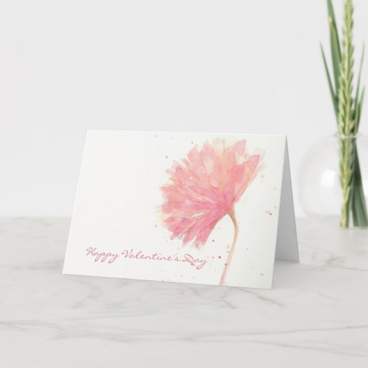 Carte Valentine Carnation Rouge (Devant)