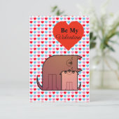 Carte Valentine Coeur Et Couple De Chien (Debout devant)