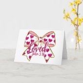 Carte Valentine Coquette Chrétienne  (Fleur jaune)