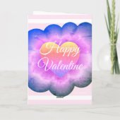 Carte Valentine customisée violette (Dos)