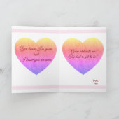 Carte Valentine customisée violette (Intérieur)