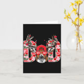 Carte Valentine Dad Camo Deer Buck Hunting Matching Vale (Fleur jaune)
