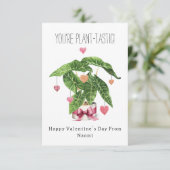 Carte Valentine de la classe de photo de jeu de mots Pla (Debout devant)