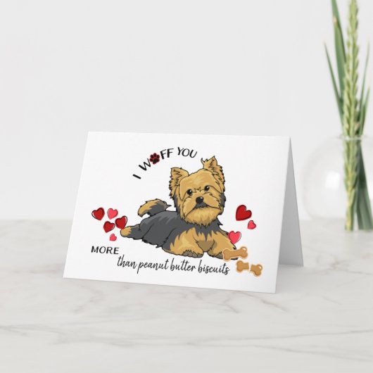 Carte Valentine de votre chien Terrier (Devant)