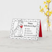 Carte Valentine Dinosaur Love (Fleur jaune)