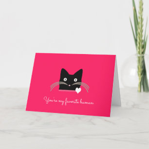 Carte Valentine du chat