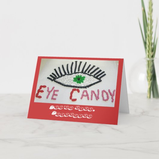 Carte Valentine Eye Candy (Devant)