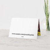 CARTE VALENTINE FEMME NOIRE SUR LE PONT   (Dos)